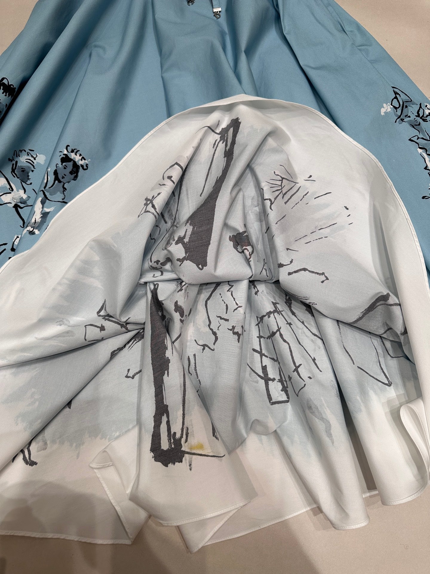 DIOR 26S MIDI A-LINE SKIRT 1408