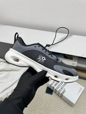 LOEWE 26S CLOUDSOLO SNEAKERS IN BLACK AND WHITE RECYCLED POLYESTER