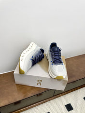 LOEWE 26S CLOUDTILT SNEAKER IN DARK BLUE IVORY RECYCLED POLYESTER
