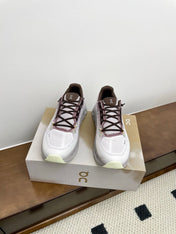LOEWE 26S CLOUDTILT SNEAKER IN DARK BROWN IVORY RECYCLED POLYESTER