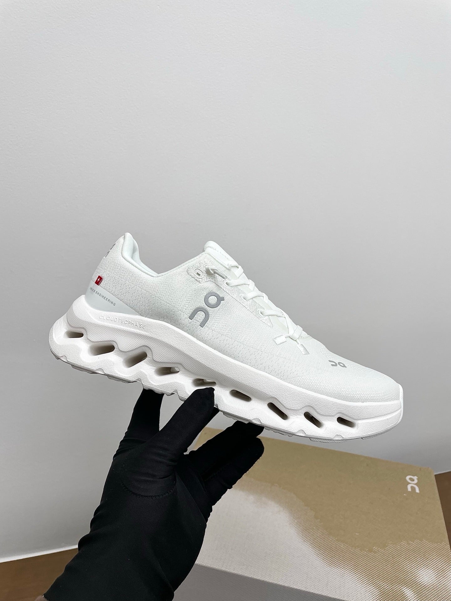 LOEWE 26S CLOUDTILT SNEAKER IN WHITE RECYCLED POLYESTER