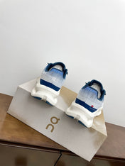 LOEWE 26S CLOUDTILT SNEAKER IN BLUE IVORY RECYCLED POLYESTER