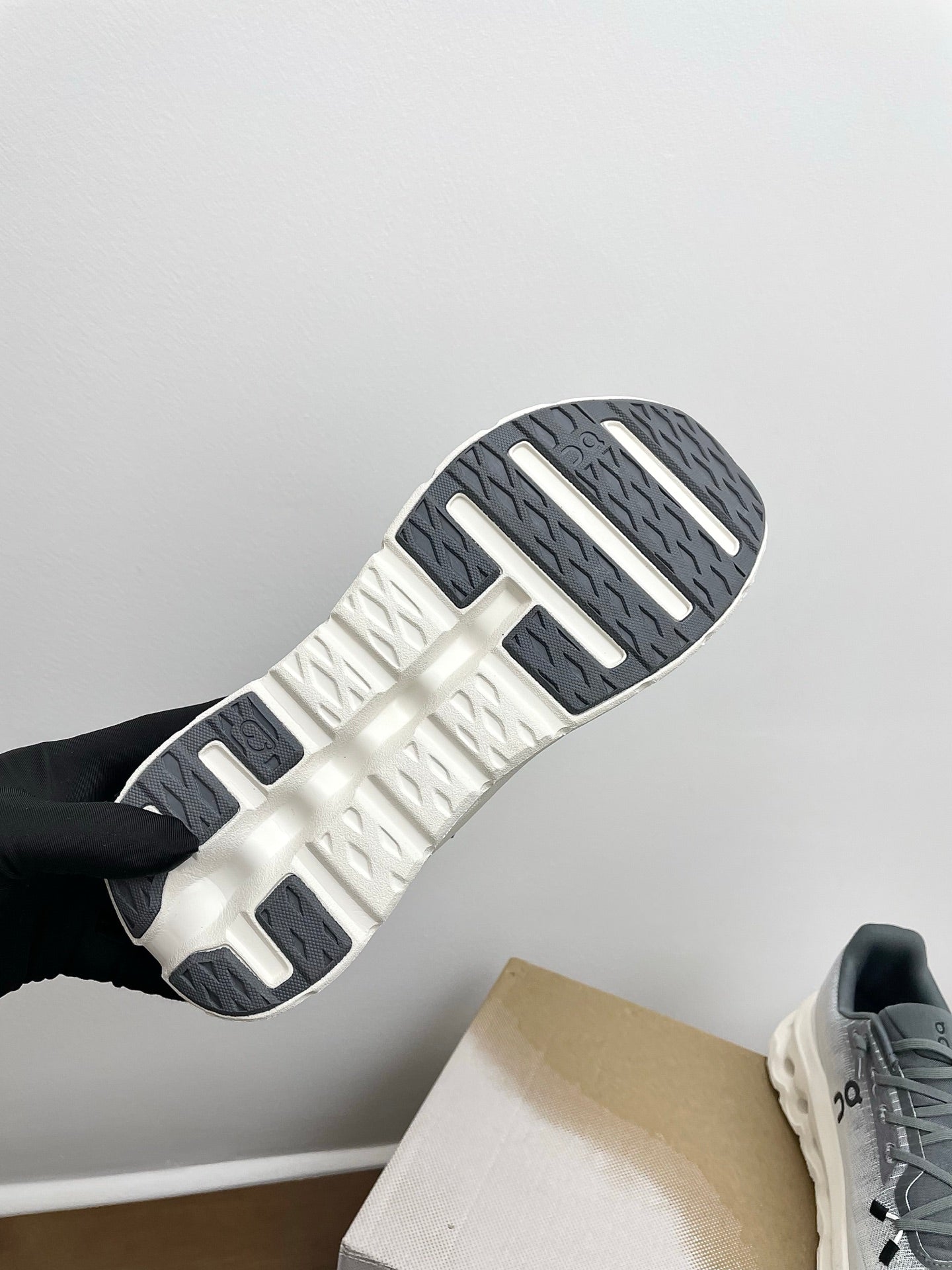 LOEWE 26S CLOUDTILT SNEAKER IN LIGHT GREY RECYCLED POLYESTER