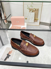PENNY LOAFERS IN BROWN BLENDED CALFSKIN