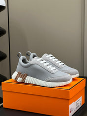 BOUNCING SNEAKERS LIGHT GRAY CALFSKIN