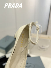 Pra Ballerina Pumps 40 White Patent Calfskin