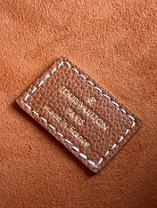 LV 25S LOW KEY HOBO BAG 28 CM IN BURNT ORANGE CALFSKIN
