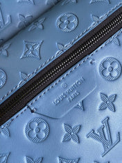 DISCOVERY BACKPACK 38 IN BLUE MONOGRAM ECLIPSE CANVAS AND TAURILLON