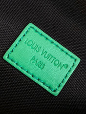 LV 25S DISCOVERY BUMBAG 44 IN BLACK NEON JADE MONOGRAM ECLIPSE CANVAS AND CALFSKIN