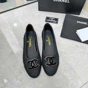 BALLET FLAT 10 MM IN BLACK RAFFIA