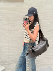 DIOR 25S RIPPED WIDE-LEG PANTS 705