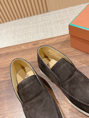 LP OPEN WALK LOAFERS CHARCOAL SUEDE