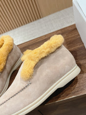 LP CLASSIC SUMMER CHARMS WALK LOAFERS KHAKI CALFSKIN