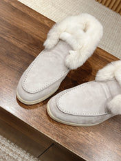 LP CLASSIC SUMMER CHARMS WALK LOAFERS LIGHT GRAY CALFSKIN