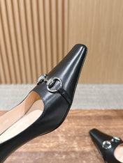 GUCCI 26S VITTORIA PUMPS 60 MM IN BLACK LAMBSKIN