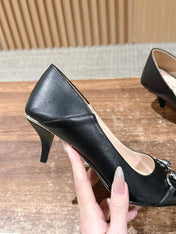 GUCCI 26S VITTORIA PUMPS 60 MM IN BLACK LAMBSKIN