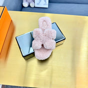 ORAN SHEARLING SANDALS LIGHT PINK