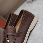 LP SUMMER CHARMS WALK LOAFERS CHOCOLATE LAMBSKIN
