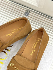 DIOR LOAFER 25S IN LIGHT BROWN SUEDE