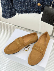 DIOR LOAFER 25S IN LIGHT BROWN SUEDE