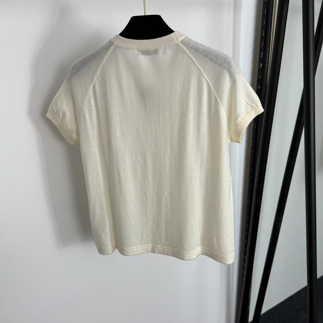 LOEWE SHORT-SLEEVE KNIT TOP STYLE 113