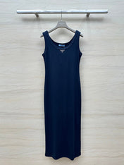 PRADA 26S SLEEVELESS CREW NECK DRESS 654