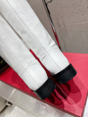 VALENTINO 25S KNEE-HIGH BOOTS IN WHITE CALFSKIN STYLE 6