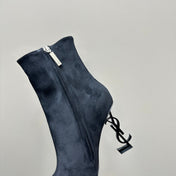 SL OPYUM HEELED BOOT BLACK SUEDE