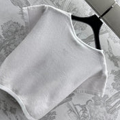 CHANEL SHORT SLEEVE CREW NECK KNIT TOP 263668
