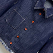 ZIMMERMAN 25S SHORT SLEEVE DENIM SHIRT 264724