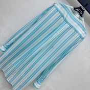 DIOR 25S STAND COLLAR STRIPED SHIRT 264615