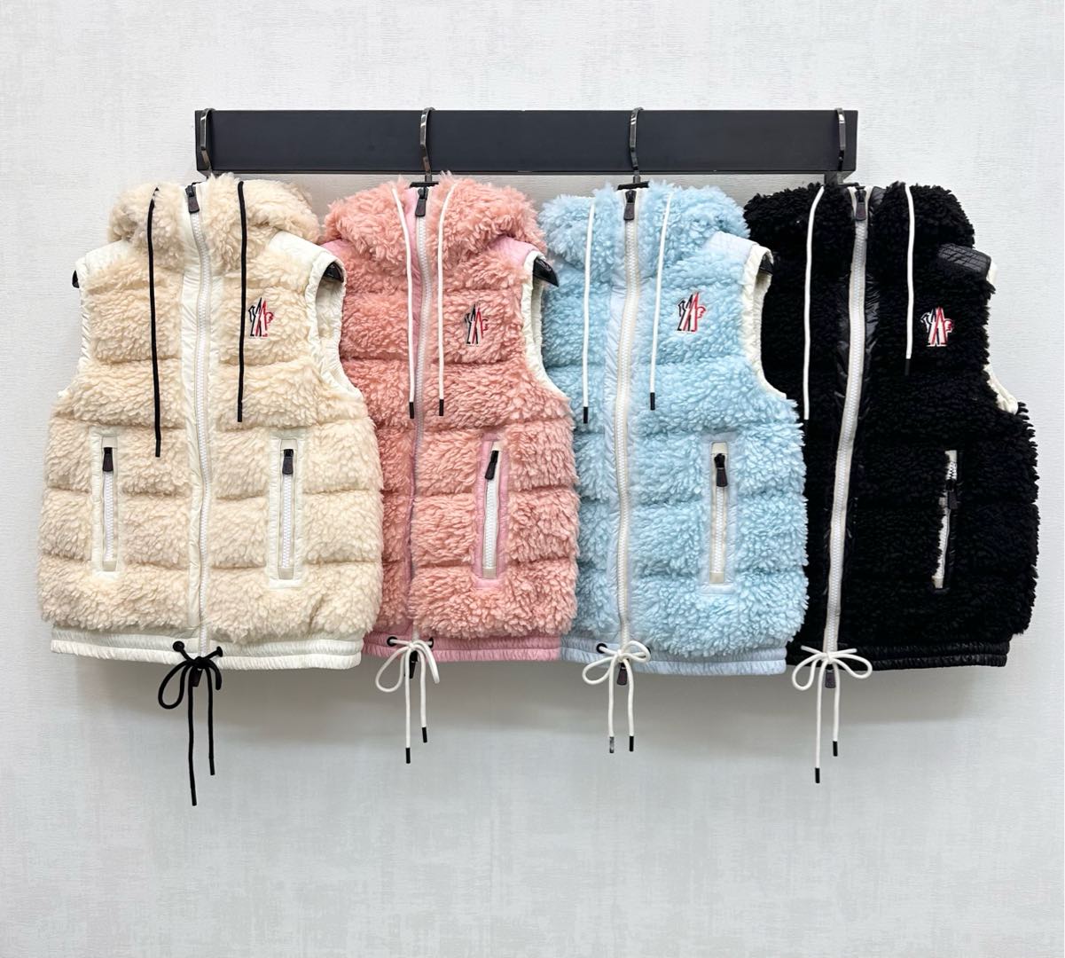 MONCLER 25S DOWN VEST IN PINK 106