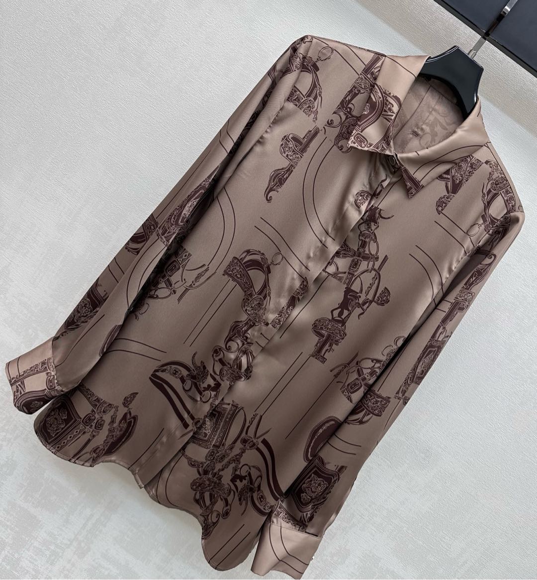 HERMES 26S LONG SLEEVED SHIRT 486