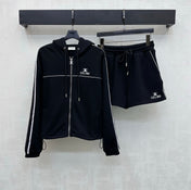 CELINE 26S HOODED JACKET AND SHORTS SET 126