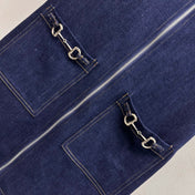 GUCCI 26S ZIP FRONT DENIM DRESS 299