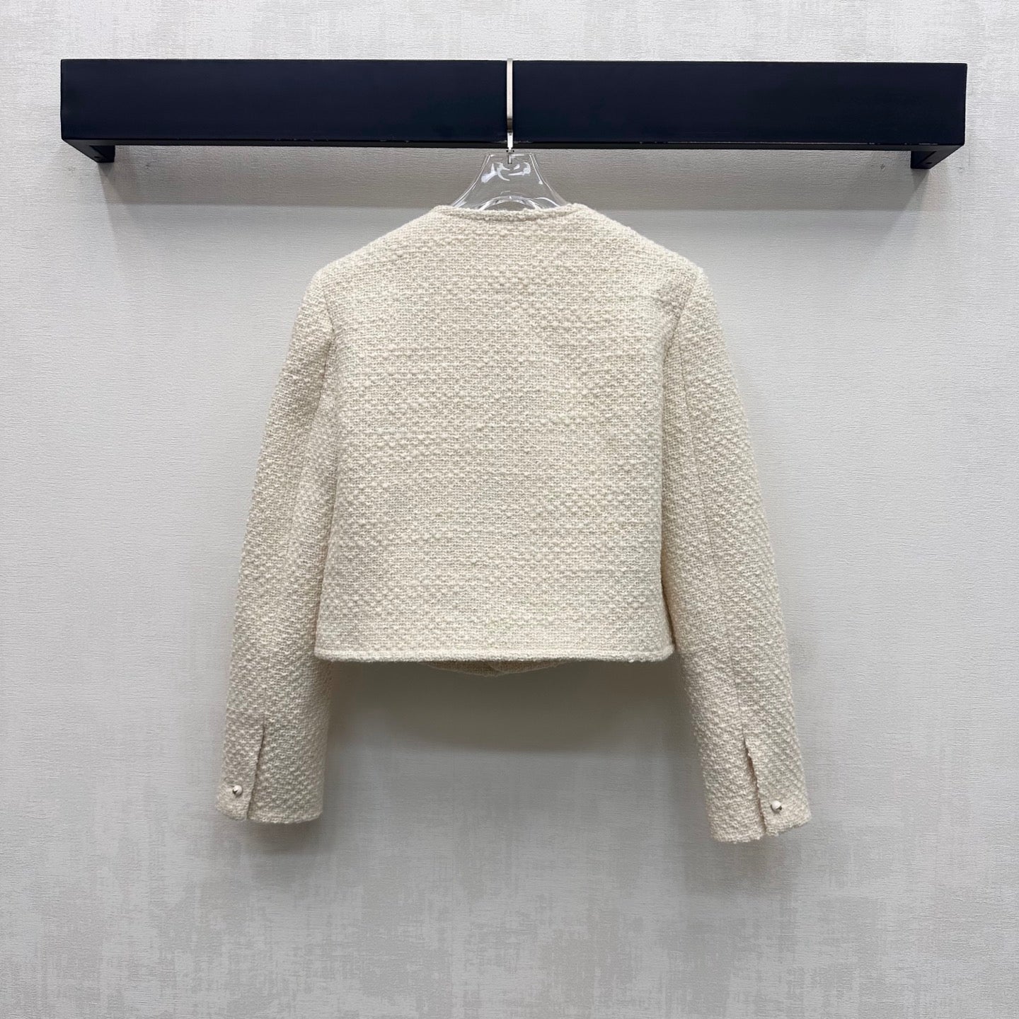 CELINE 26S ROUND-NECK TWEED JACKET 558