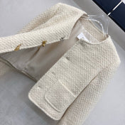 CELINE 26S ROUND-NECK TWEED JACKET 558