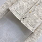 CELINE 26S ROUND-NECK TWEED JACKET 558