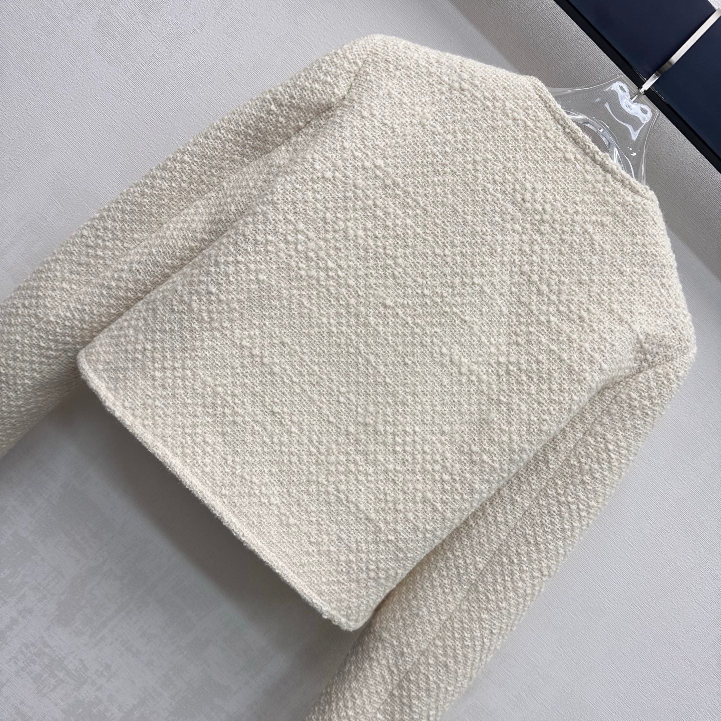 CELINE 26S ROUND-NECK TWEED JACKET 558
