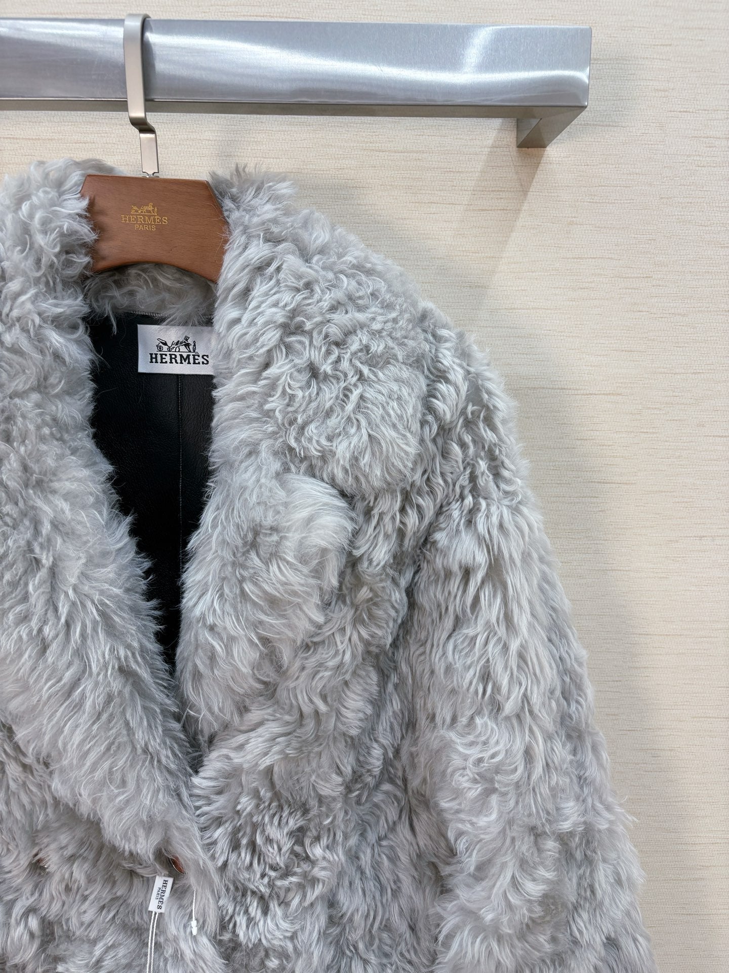 HERMES 25S LONG FUR COAT 233