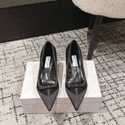JIMMY CHOO 26S POINTED-TOE HIGH HEELS 65 MM IN BLACK FABRIC