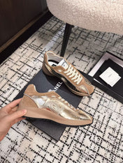 CLASSIC SNEAKERS IN PERU BROWN SHEEPSKIN AND SUEDE