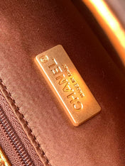CHANEL 26S CLASSIC FLAP BAG 21 IN GOLD MIX SILVER SEQUINS