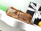 CHANEL 26S CLASSIC FLAP BAG 21 IN GOLD MIX SILVER SEQUINS