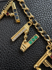 CHANEL 26S WALLET ON CHAIN 22 IN BLACK GRAINED CALFSKIN GOLD HARDWARE