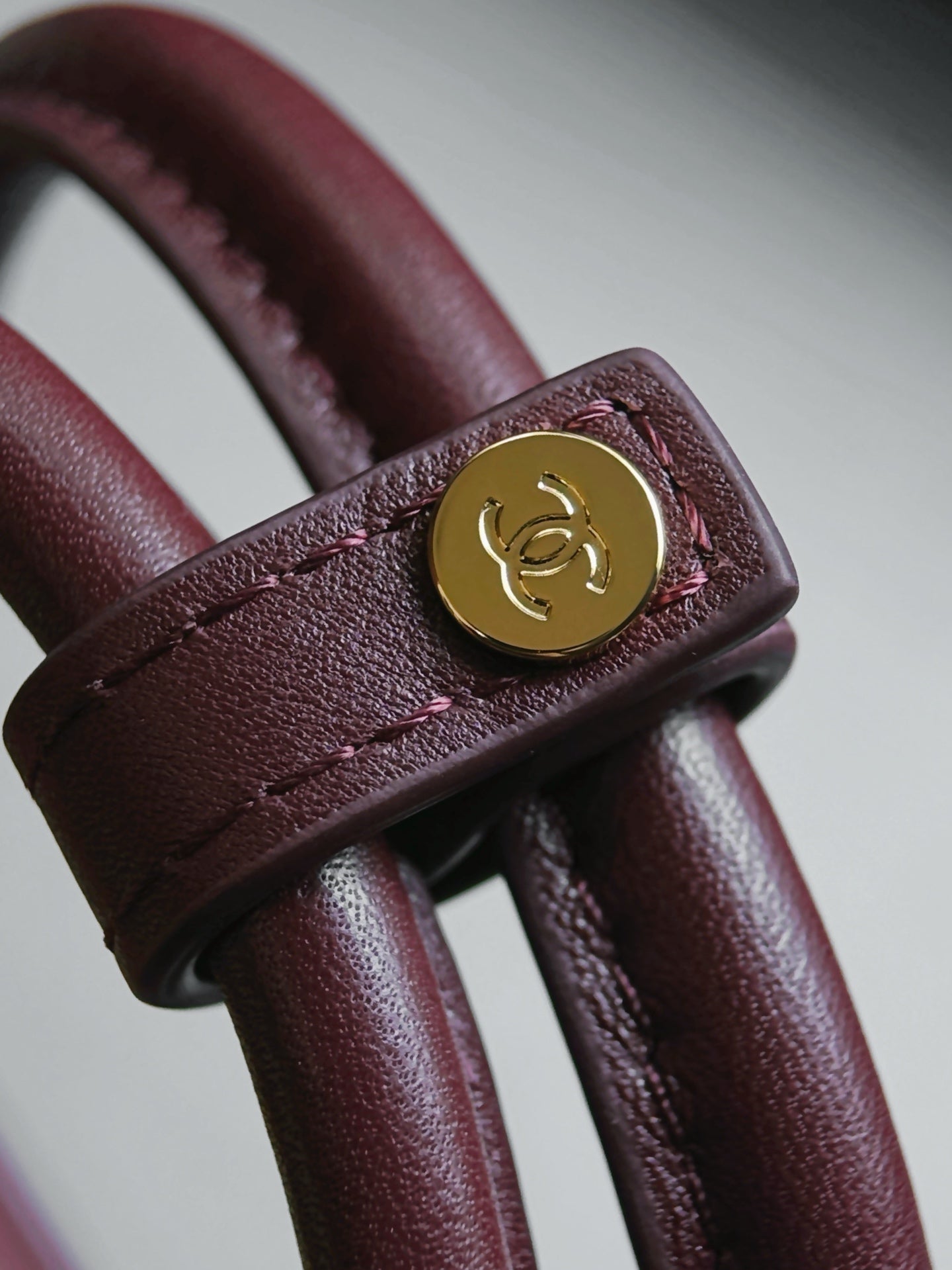 CHANEL 26S CLASSIC BOWLING BAG 21 IN WINE RED CALFSKIN