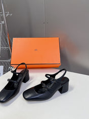 JACKIE 50 PUMP BLACK LAMBSKIN