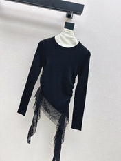 MIUMIU LONG-SLEEVE KNIT TOP STYLE 819