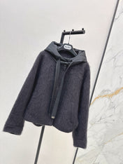 MAX MARA 25S HOODED KNIT JACKET 105