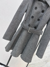 DIOR 25S DOUBLE-BREASTED COLLARED DRESS 590